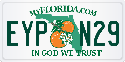 FL license plate EYPN29