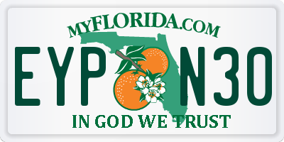 FL license plate EYPN30