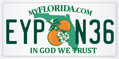 FL license plate EYPN36