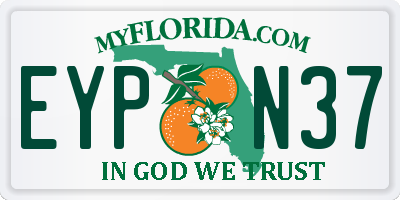FL license plate EYPN37