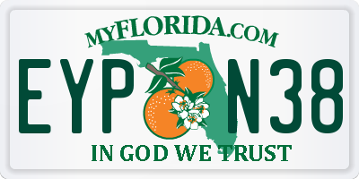 FL license plate EYPN38