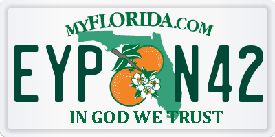 FL license plate EYPN42