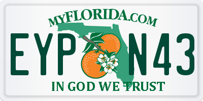 FL license plate EYPN43