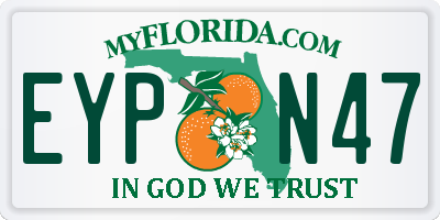 FL license plate EYPN47