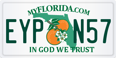 FL license plate EYPN57