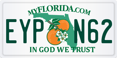 FL license plate EYPN62