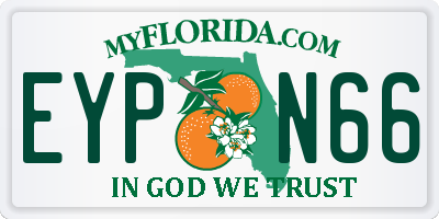 FL license plate EYPN66