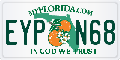 FL license plate EYPN68