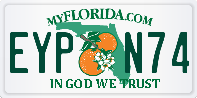FL license plate EYPN74