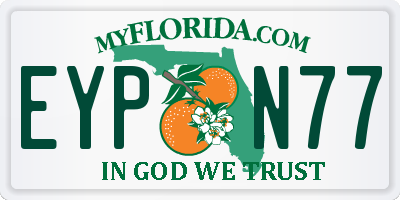 FL license plate EYPN77