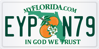 FL license plate EYPN79