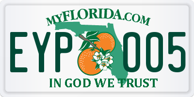 FL license plate EYPO05