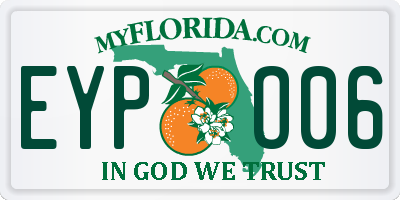 FL license plate EYPO06
