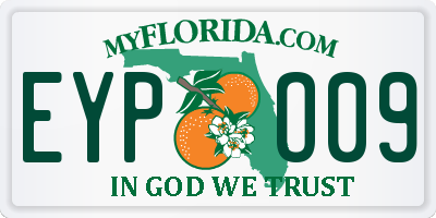 FL license plate EYPO09