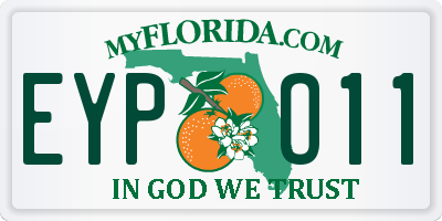 FL license plate EYPO11