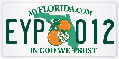 FL license plate EYPO12