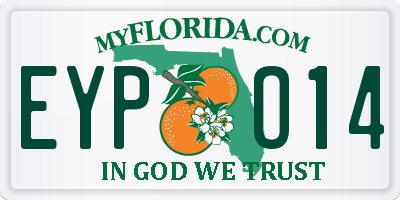 FL license plate EYPO14