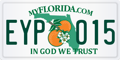 FL license plate EYPO15