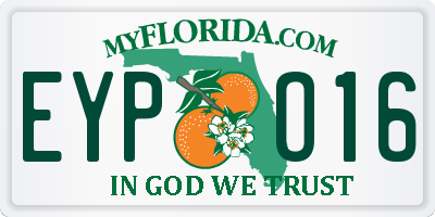 FL license plate EYPO16