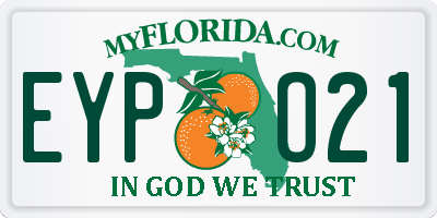 FL license plate EYPO21