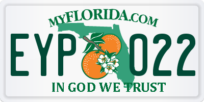 FL license plate EYPO22
