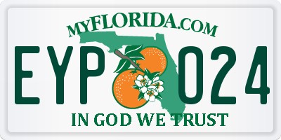 FL license plate EYPO24