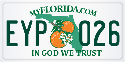 FL license plate EYPO26