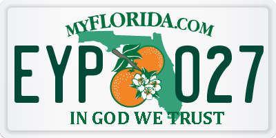 FL license plate EYPO27