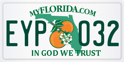 FL license plate EYPO32