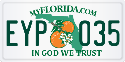 FL license plate EYPO35