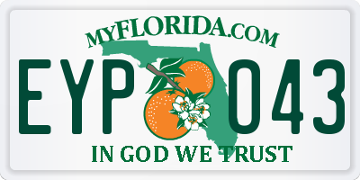 FL license plate EYPO43