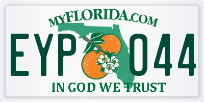 FL license plate EYPO44