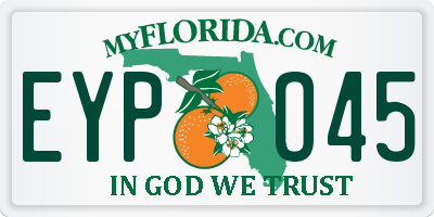 FL license plate EYPO45