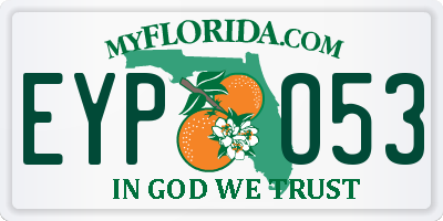 FL license plate EYPO53