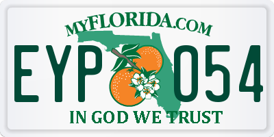 FL license plate EYPO54