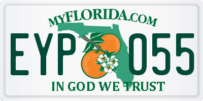 FL license plate EYPO55