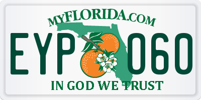 FL license plate EYPO60