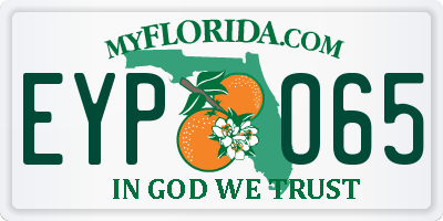 FL license plate EYPO65