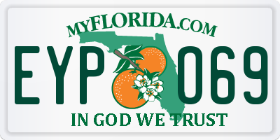 FL license plate EYPO69