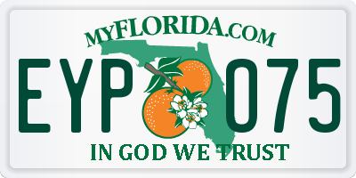 FL license plate EYPO75