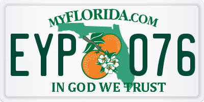 FL license plate EYPO76