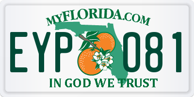 FL license plate EYPO81