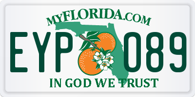 FL license plate EYPO89