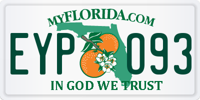 FL license plate EYPO93