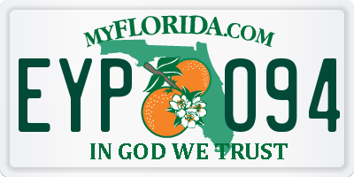 FL license plate EYPO94