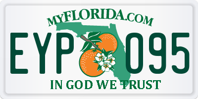 FL license plate EYPO95