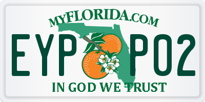 FL license plate EYPP02