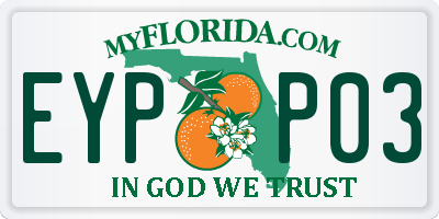 FL license plate EYPP03