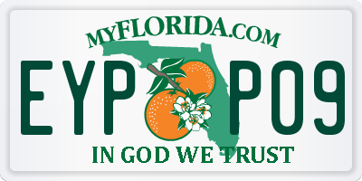 FL license plate EYPP09