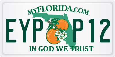 FL license plate EYPP12